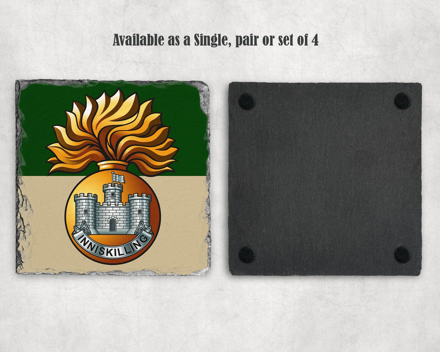 Royal Inniskilling Fusiliers - Slate Coaster