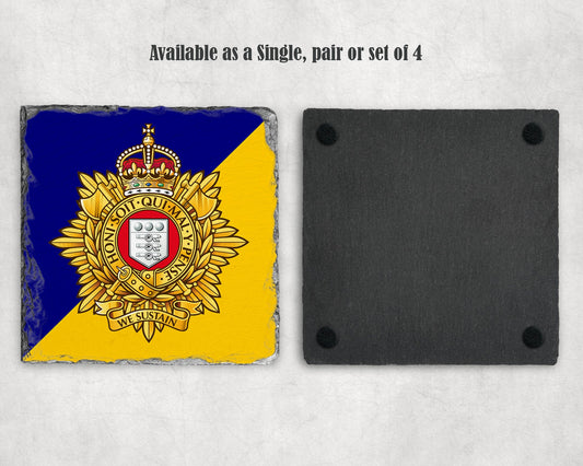 Royal Logistic Corps Officer KC - Slate Coaster