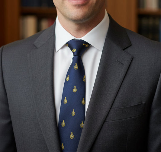 Royal Marines Motif Tie
