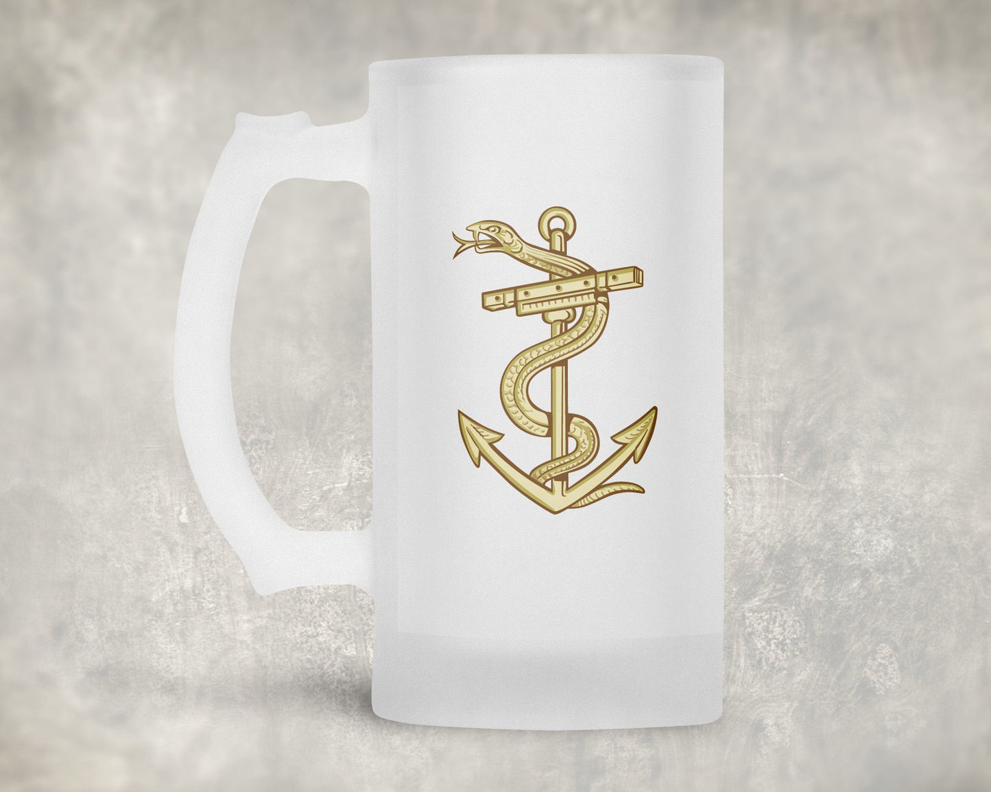 Royal Naval Medical Service - Frosted Stein/Tankard/Beer Mug - Frosted Stein/Tankard/Beer Mug