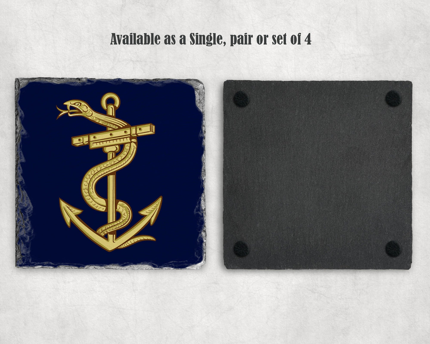 Royal Naval Medical Service - Slate Coaster