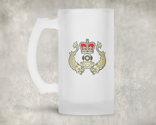 Royal Navy Diver - Frosted Stein/Tankard/Beer Mug - Frosted Stein/Tankard/Beer Mug