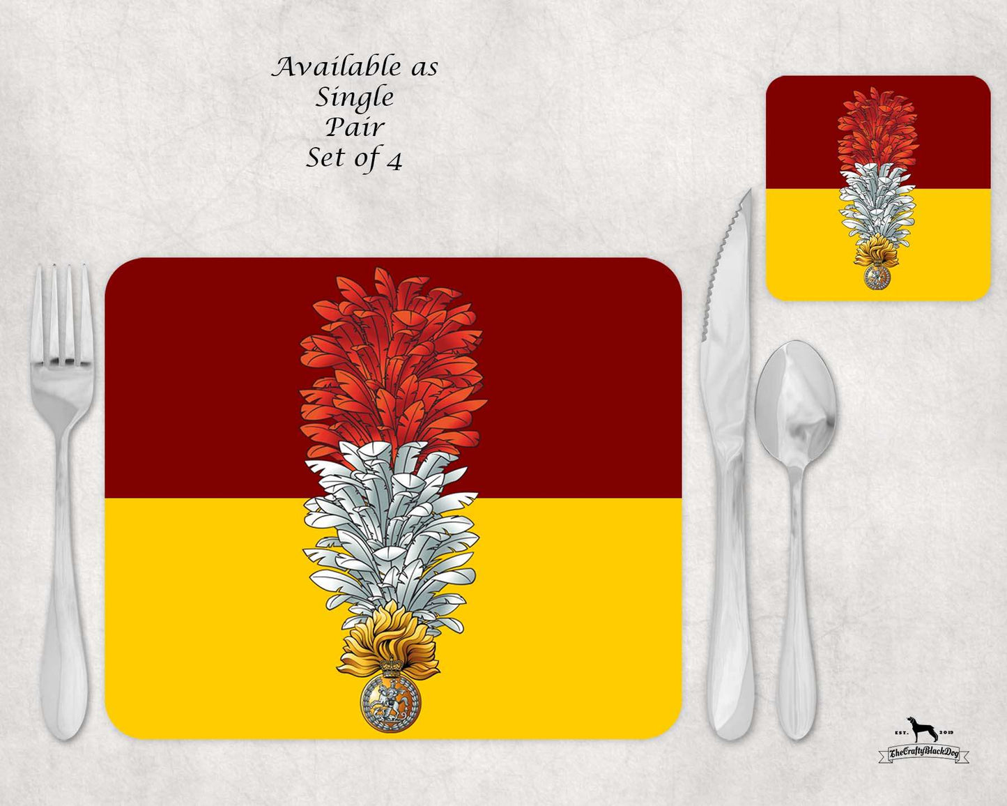 Royal Regiment of Fusiliers - Placemat & Coaster Set