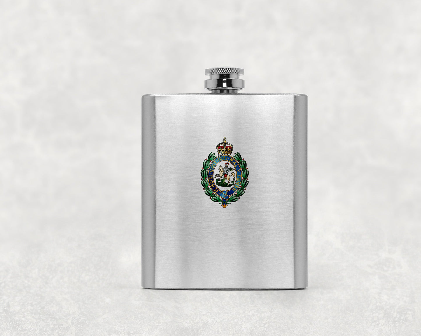 Royal Regiment of Fusiliers Crest - Hip Flask