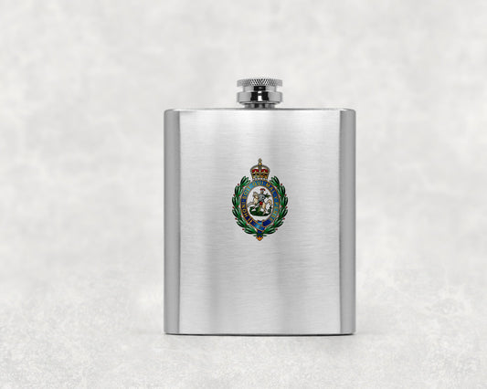 Royal Regiment of Fusiliers Crest - Hip Flask