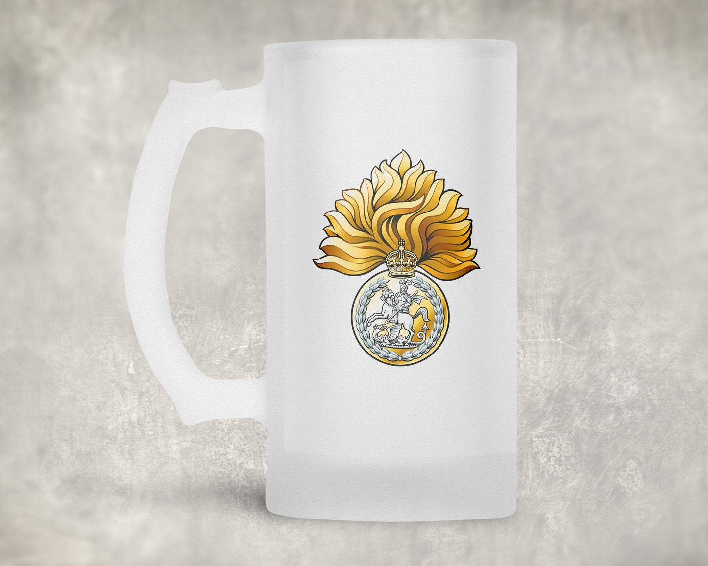 Royal Regiment Fusiliers Crest KC - Frosted Stein