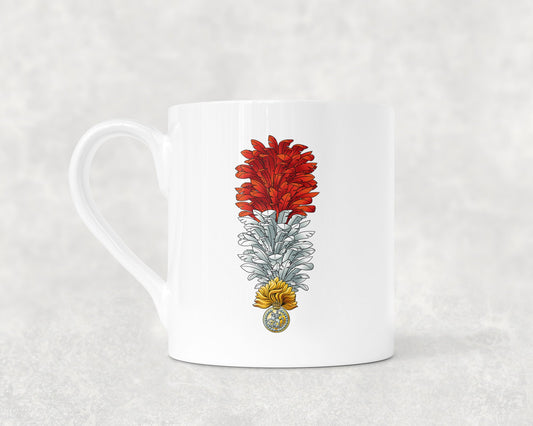 Royal Regiment Fusiliers Hackle KC - Bone China Mug