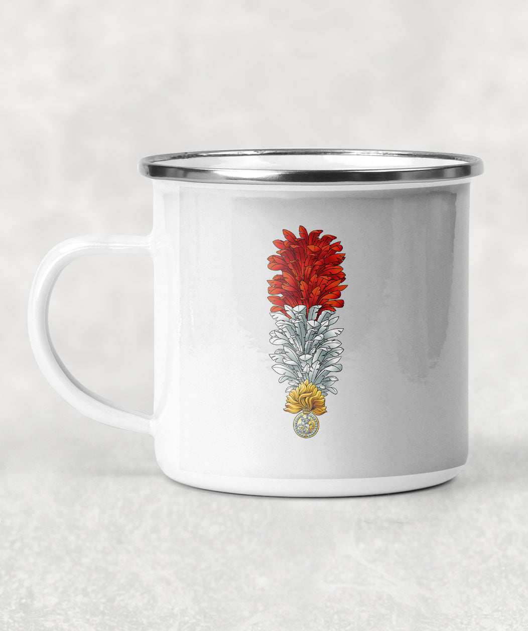 Royal Regiment Fusiliers Hackle KC - Enamel Mug