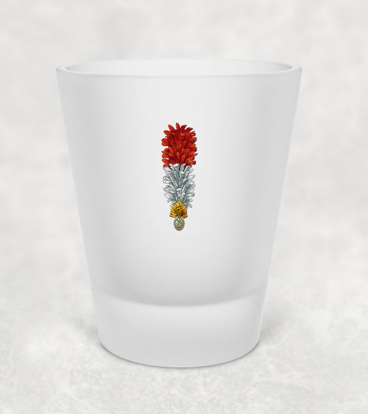Royal Regiment Fusiliers Hackle KC - Shot Glass