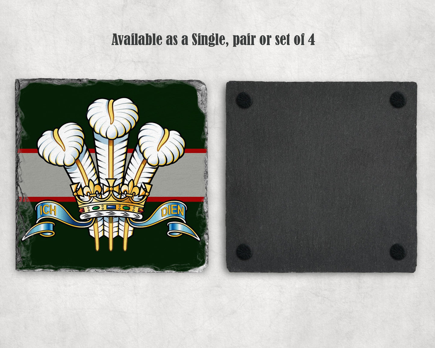 Royal Regiment of Wales - Slate Coaster