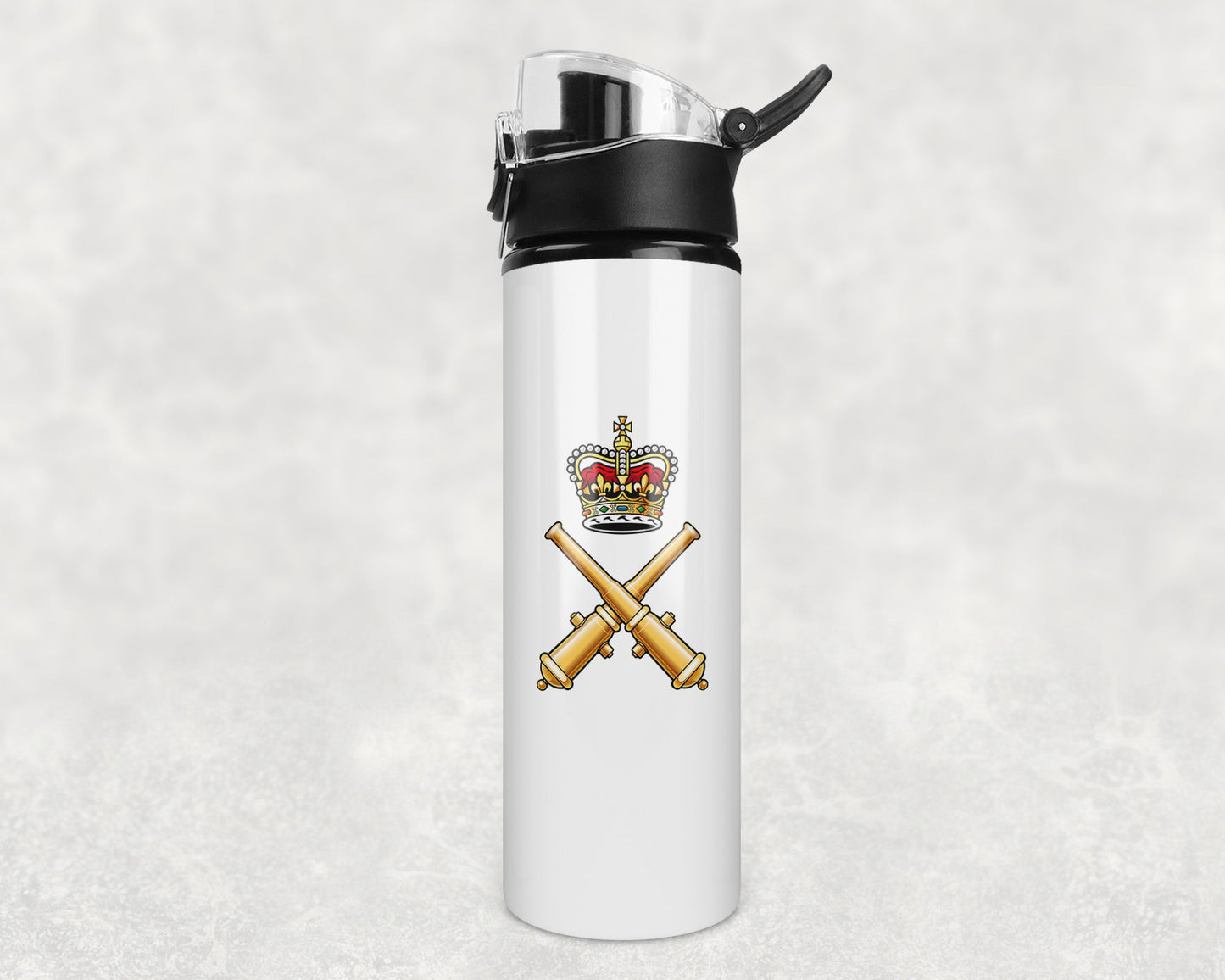 Royal School of Artillery - Flip Top Water Bottle