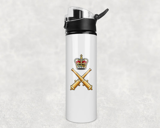 Royal School of Artillery - Flip Top Water Bottle