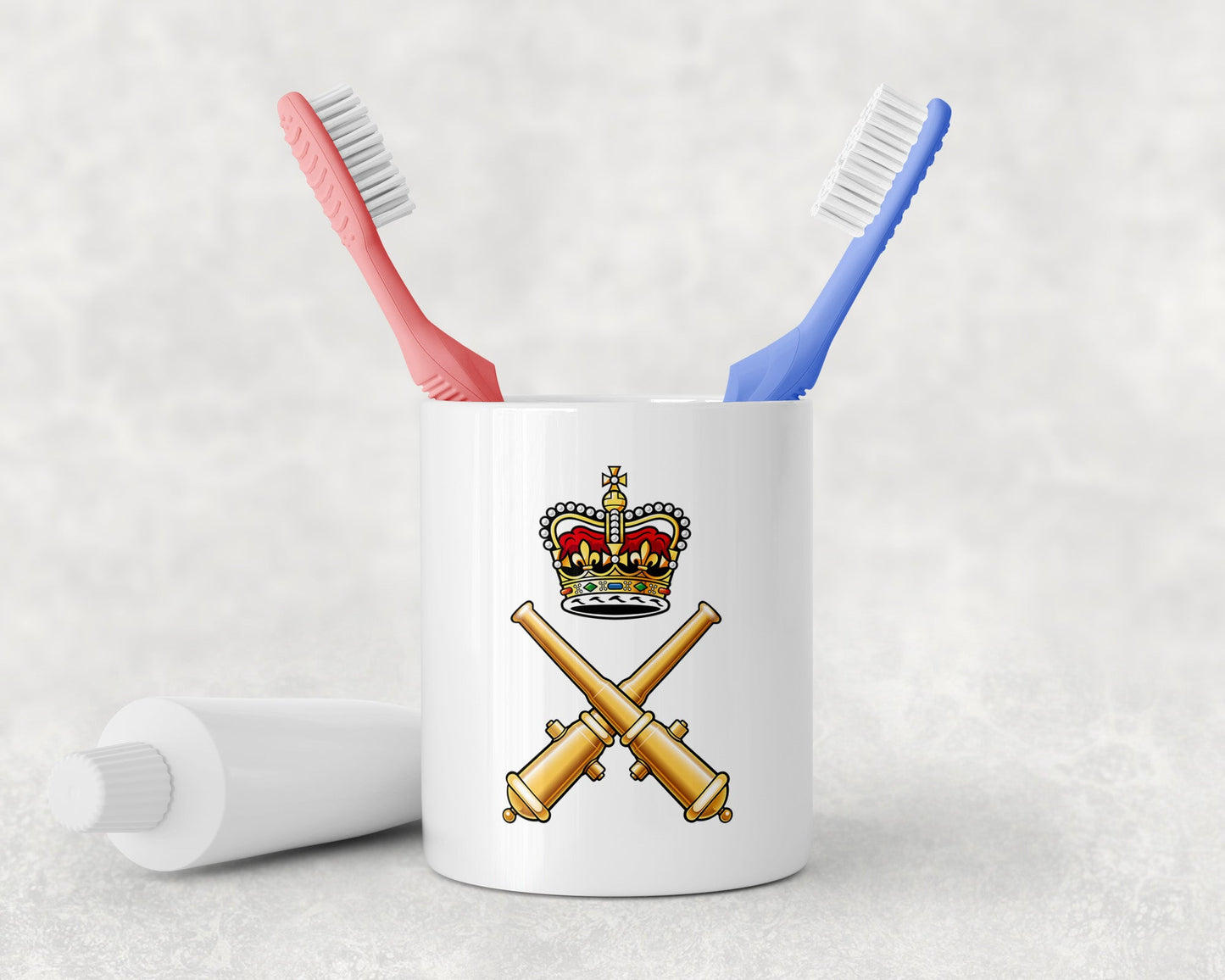 Royal School of Artillery - Toothbrush Holder and Soap Dispenser