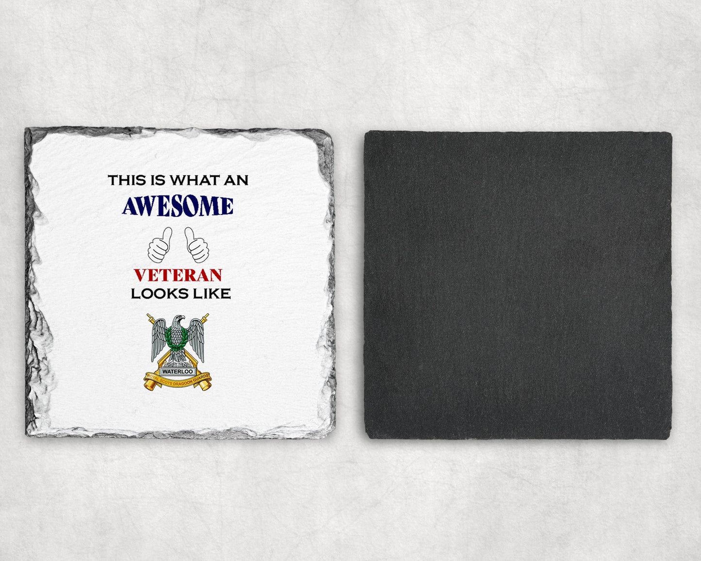 The Royal Scots Dragoon Guards - Veteran - Slate Coaster