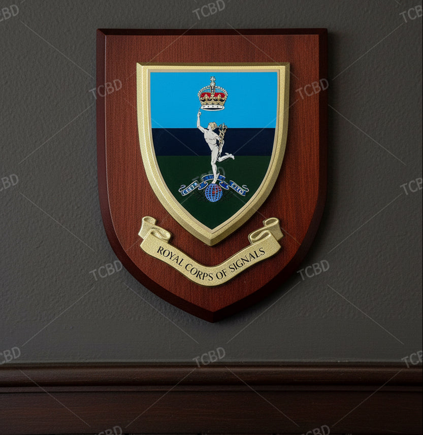 Royal Corps of Signals KC - Wall Shield Plaque | MOD Licensed Seller