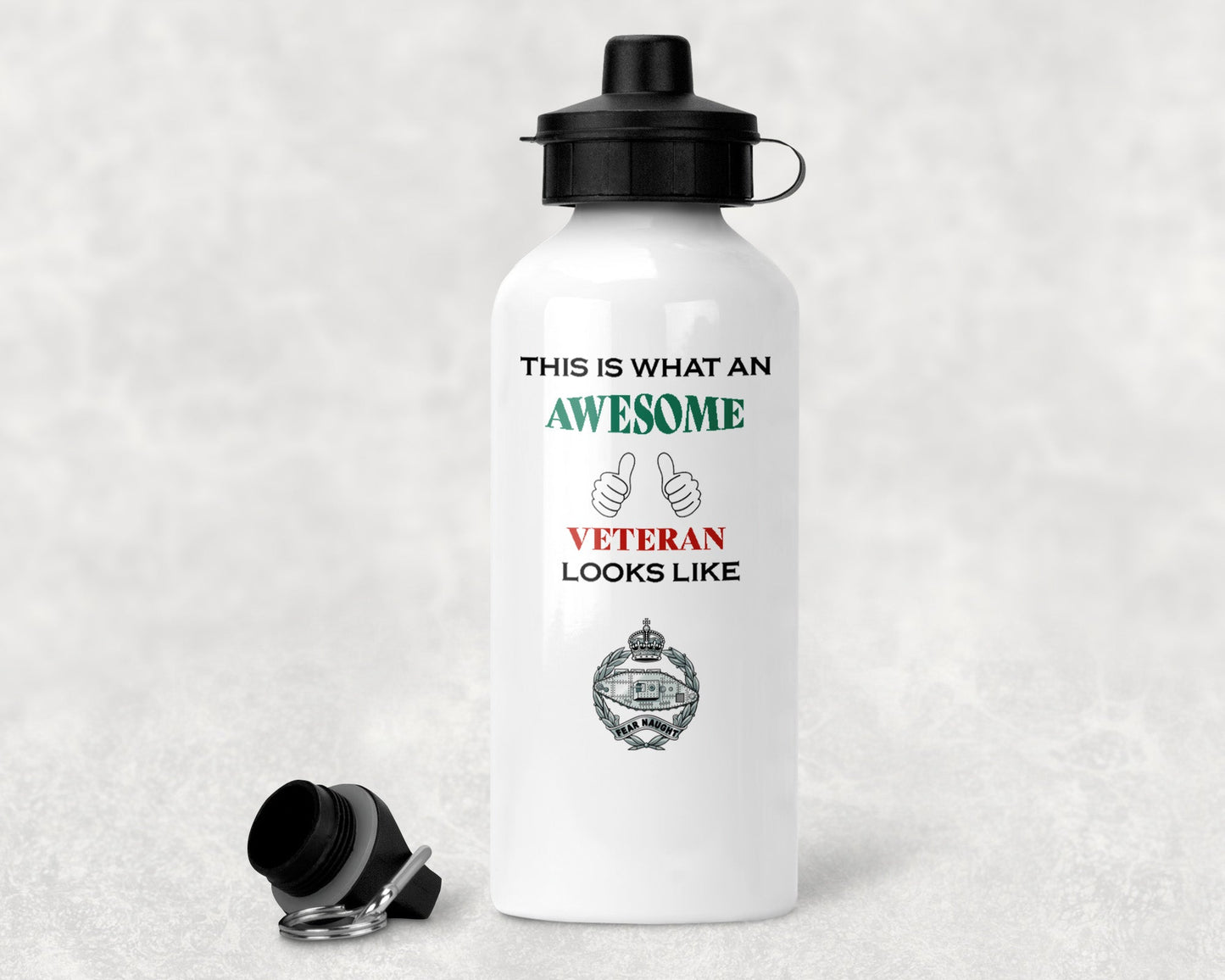 The Royal Tank Regiment KC - Veteran - Aluminium Water Bottle