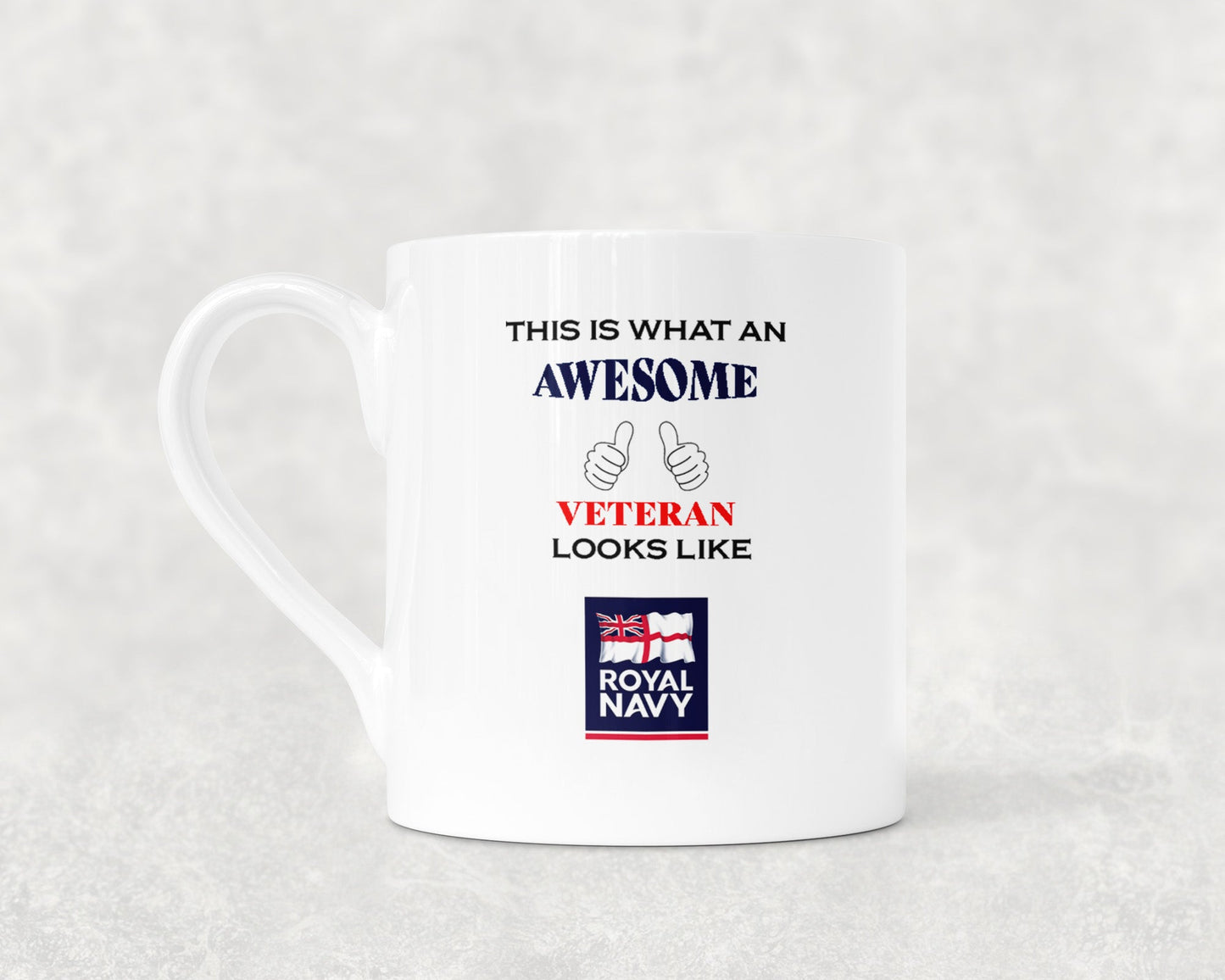 Royal Navy Ensign - Veteran - Bone China Mug