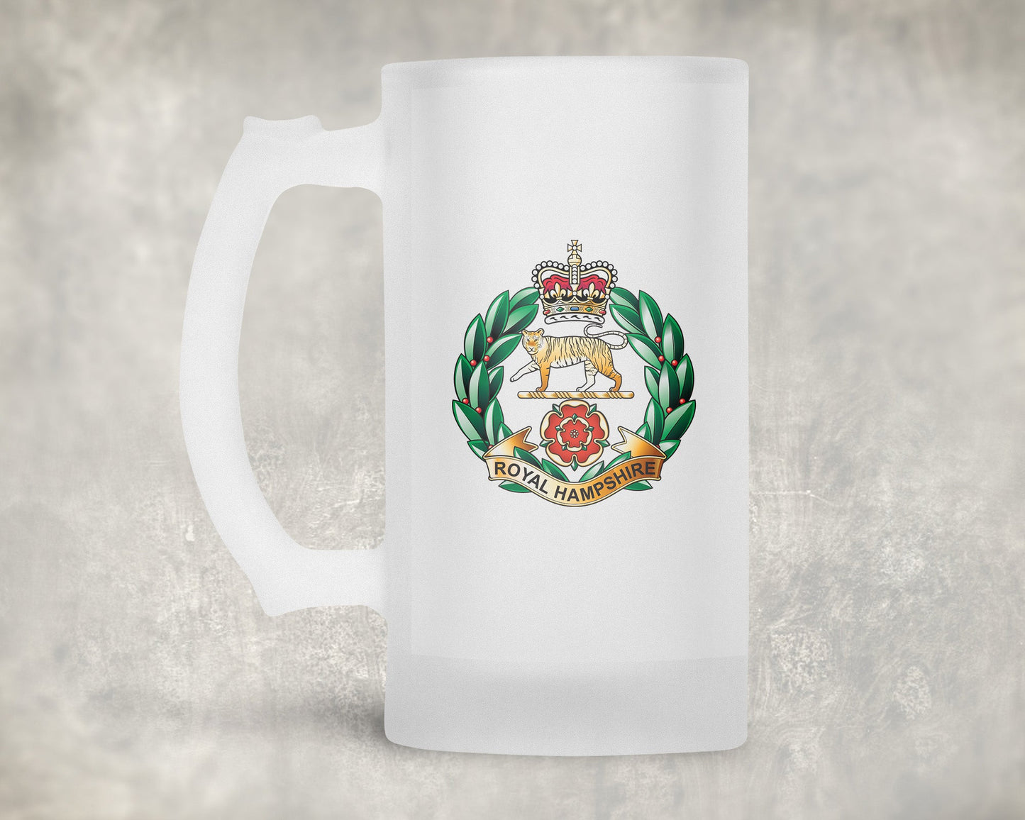 Royal Hampshire Regt - Frosted Stein
