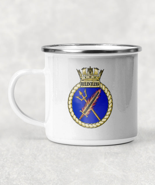 HMS Relentless  - Enamel Mug