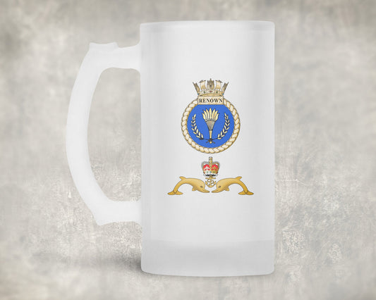 HMS Renown - Frosted Stein/Tankard/Beer Mug - Frosted Stein/Tankard/Beer Mug