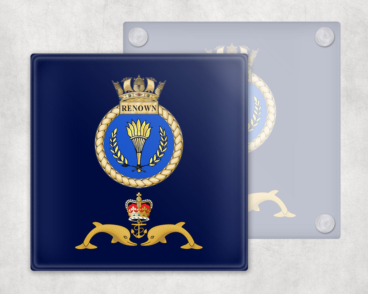 HMS Renown - Glass Coaster