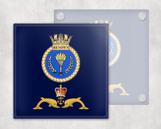 HMS Renown - Glass Coaster