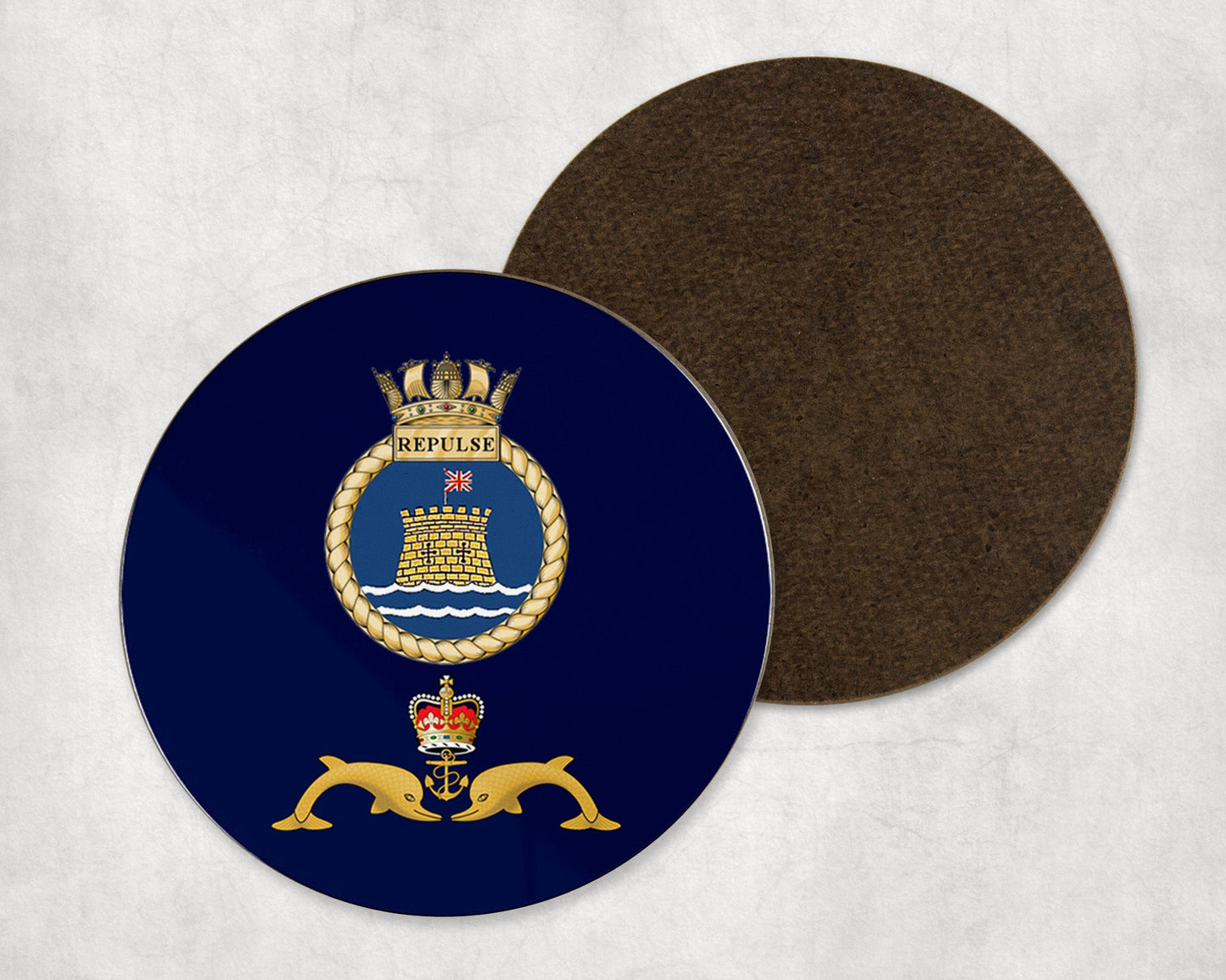 HMS Repulse - Round Coaster Set