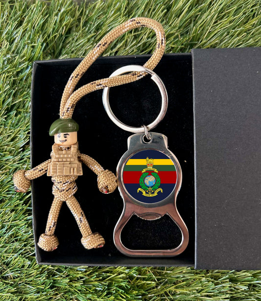 Royal Marines Corps Crest - pBuddies' Paracord Keychains and Key Ring Bottle Opener