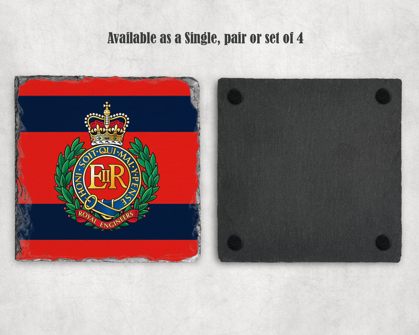 Royal Engineers - Slate Coaster