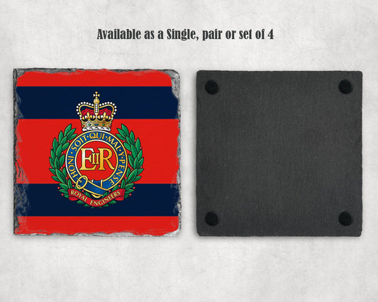 Royal Engineers - Slate Coaster