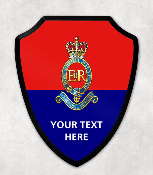 Royal Horse Artillery Cap Badge - Printed Wall Shield