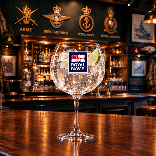 Royal Navy - Gin Glass | The Crafty Black Dog