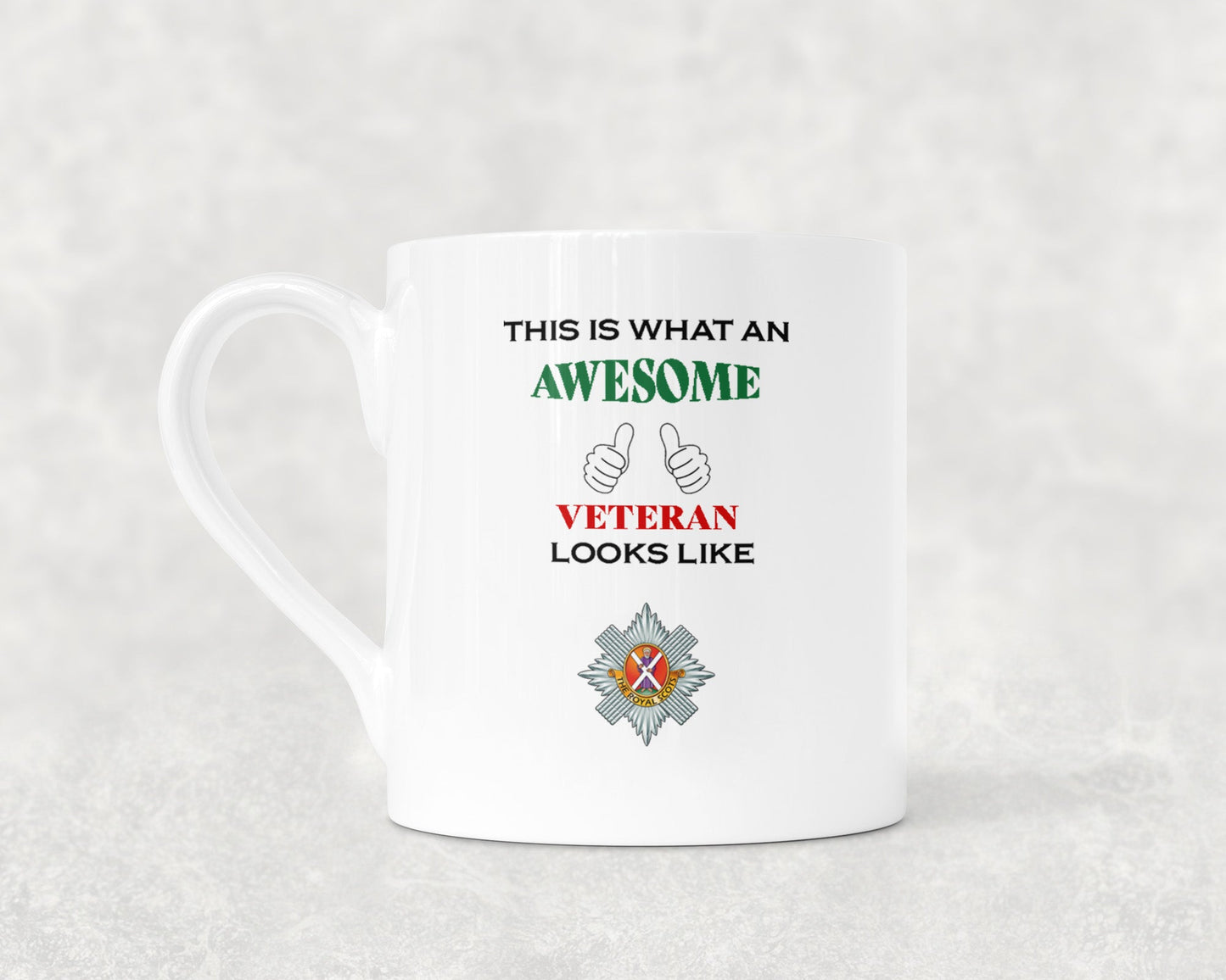 Royal Scots - Veteran - Bone China Mug