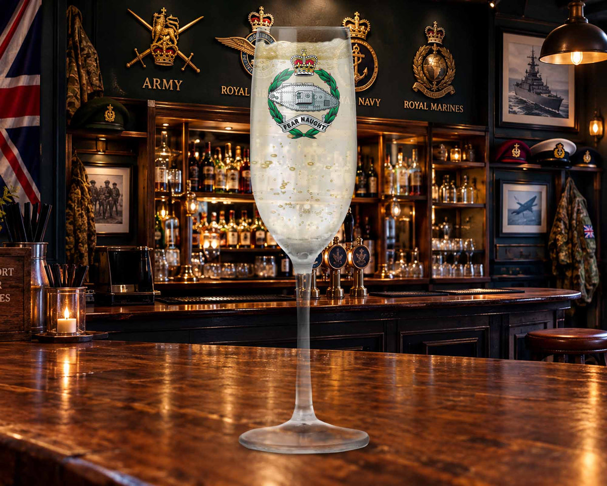 Royal Tank Regiment - Champagne/Prosecco Flute Glass