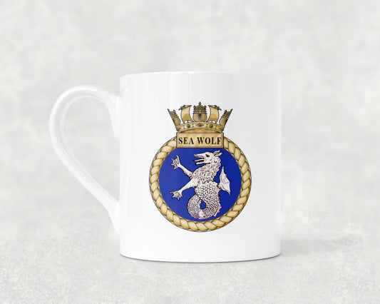 HMS Sea Wolf - Bone China Mug
