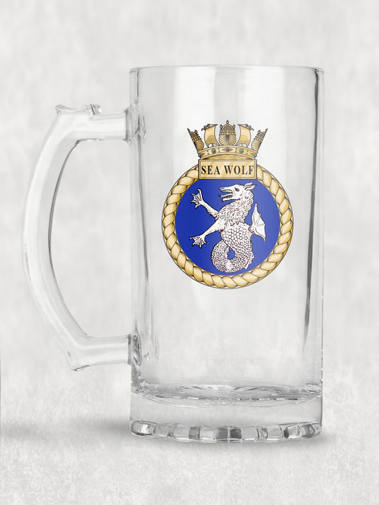 HMS Sea Wolf - Tankard/Beer Mug/Stein