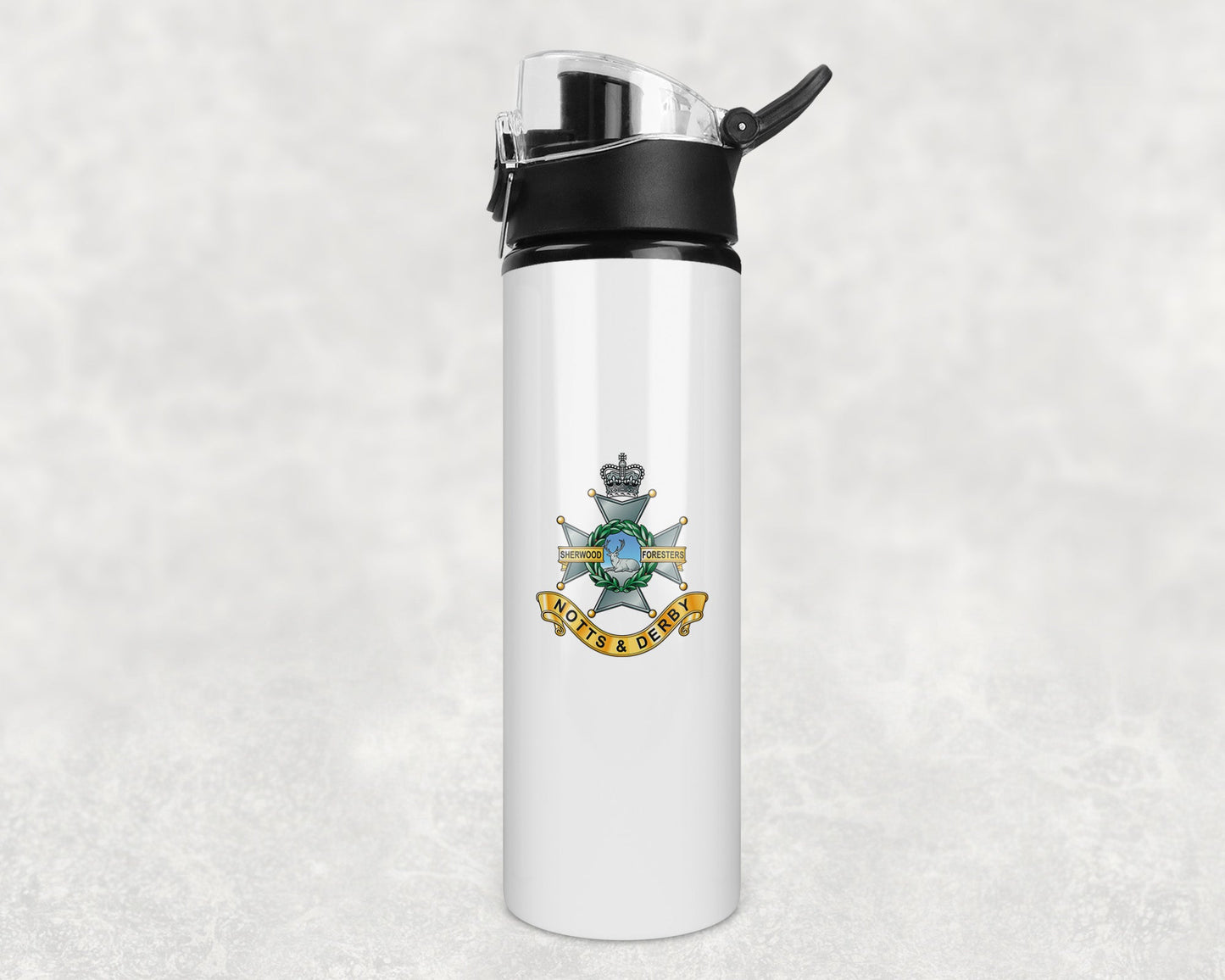 The Sherwood Foresters (Notts and Derby Regiment) - Flip Top Water Bottle