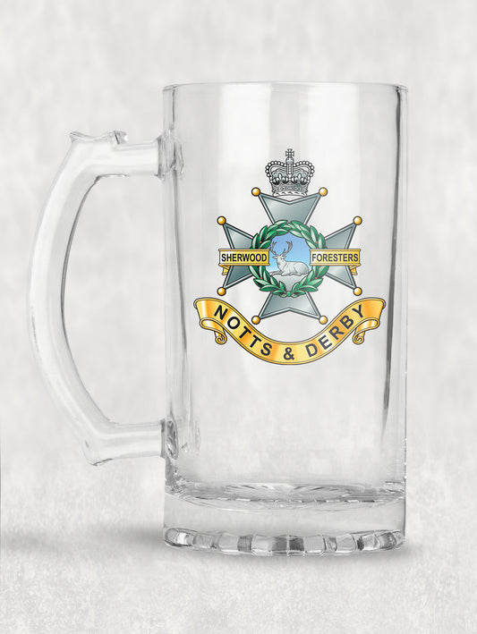 The Sherwood Foresters (Notts and Derby Regiment) - Tankard/Beer Mug/Stein
