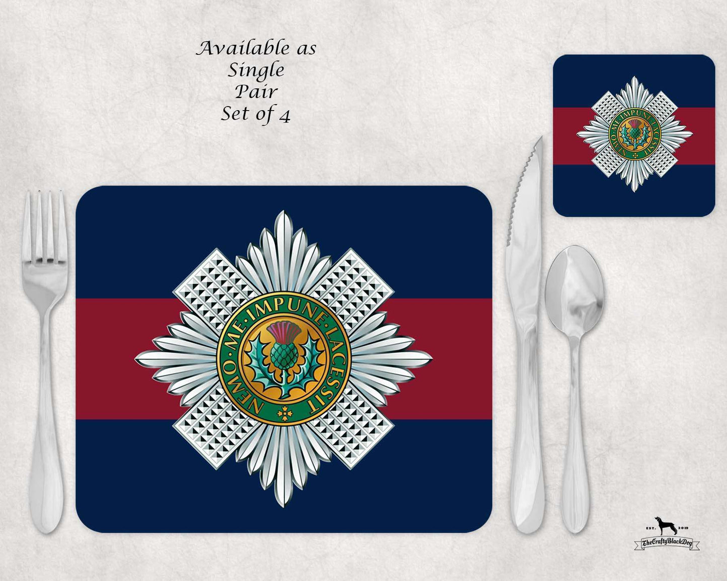 Scots Guards - Placemat & Coaster Set