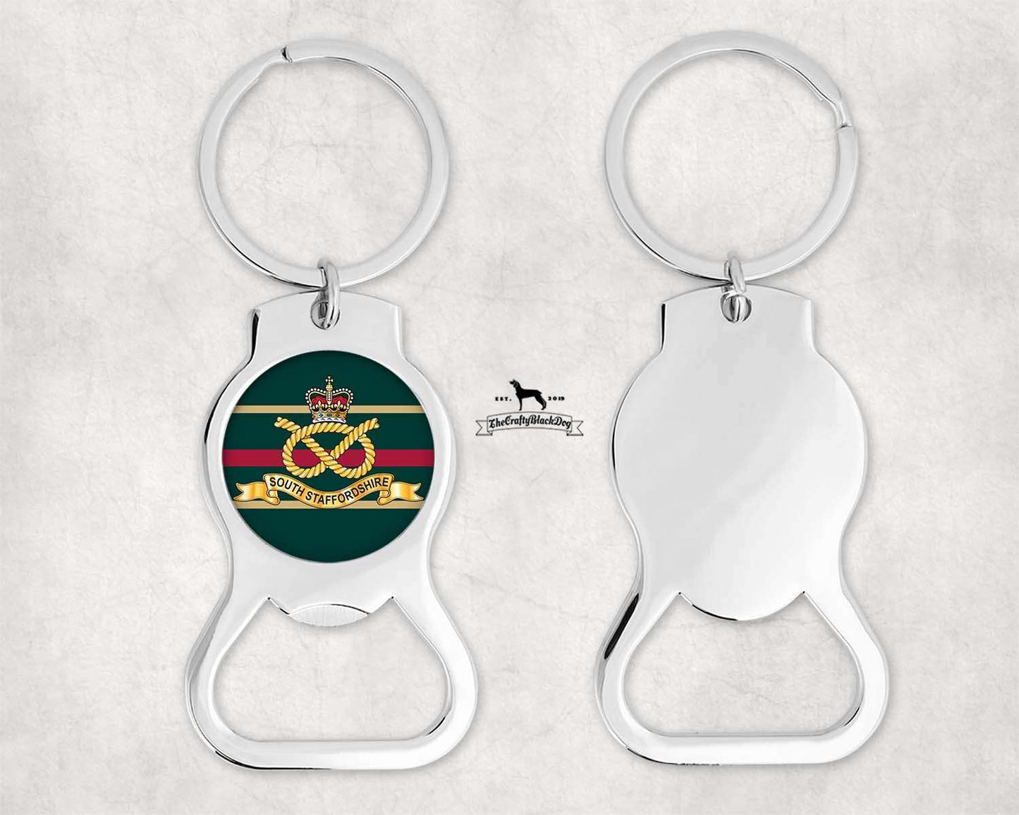 South Staffordshire Regiment - Bottle Opener Keyring