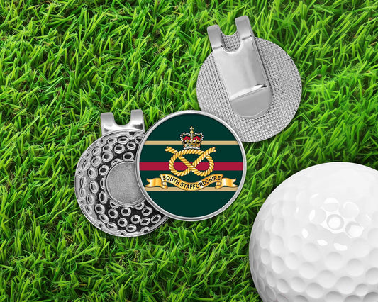 South Staffordshire Regiment - Golf Ball Marker Hat Clip