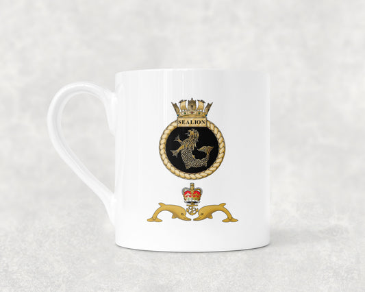 HMS Sealion - Bone China Mug