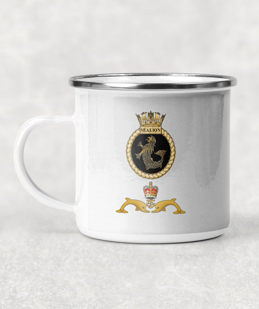 HMS Sealion  - Enamel Mug