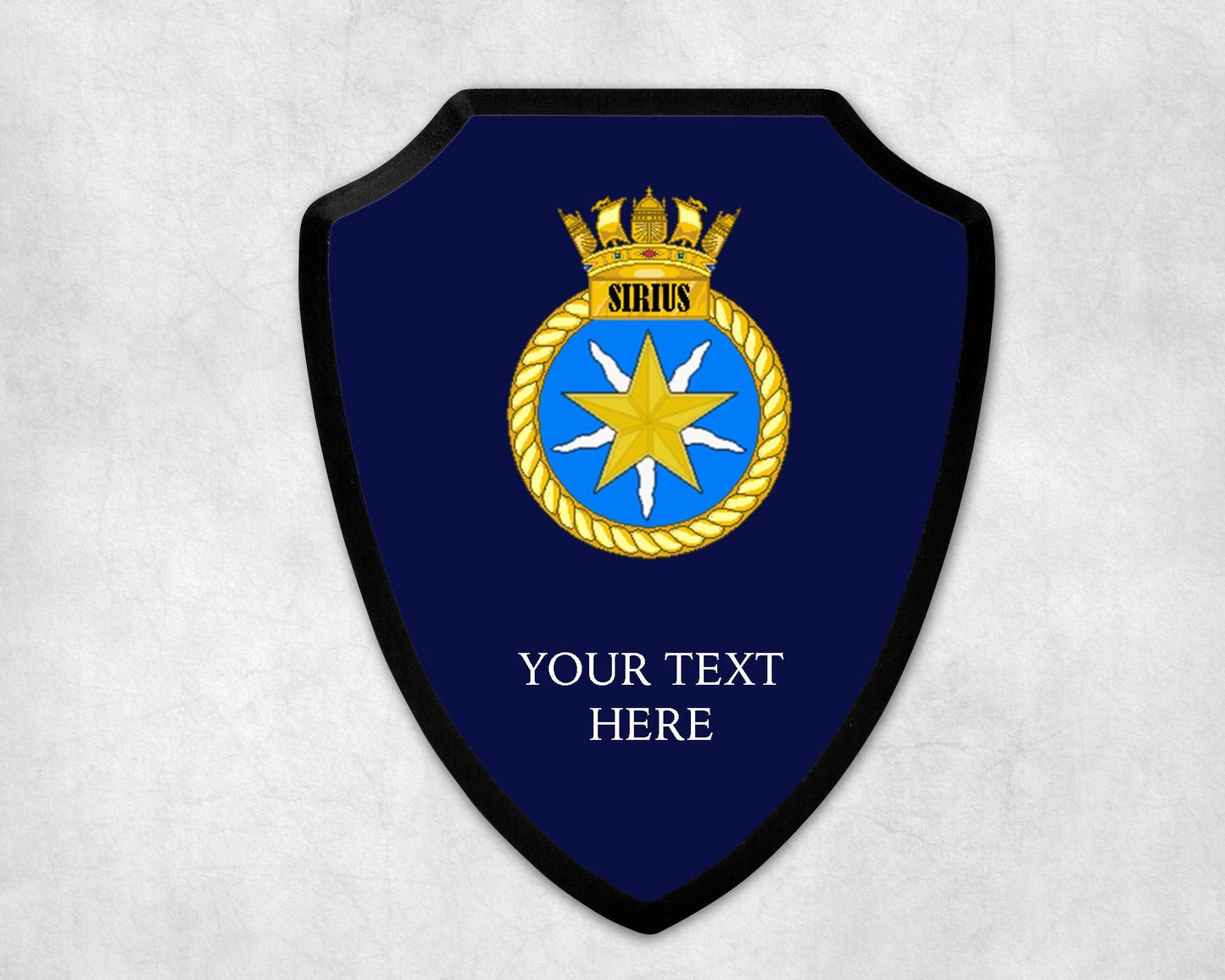 HMS Sirius - Royal Navy Printed Wall Shield
