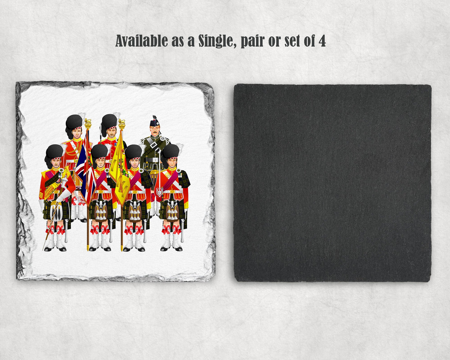 Argyll and Sutherland Highlanders - Uniform Slate Coaster
