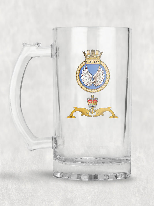 HMS Spartan - Tankard/Beer Mug/Stein