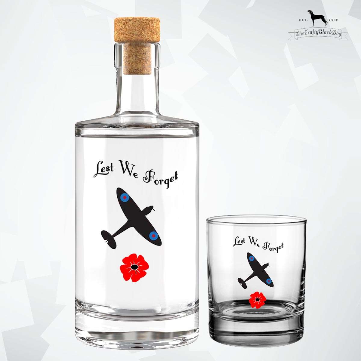 Lest We Forget - Spitfire - Fill Your Own Spirit Bottle