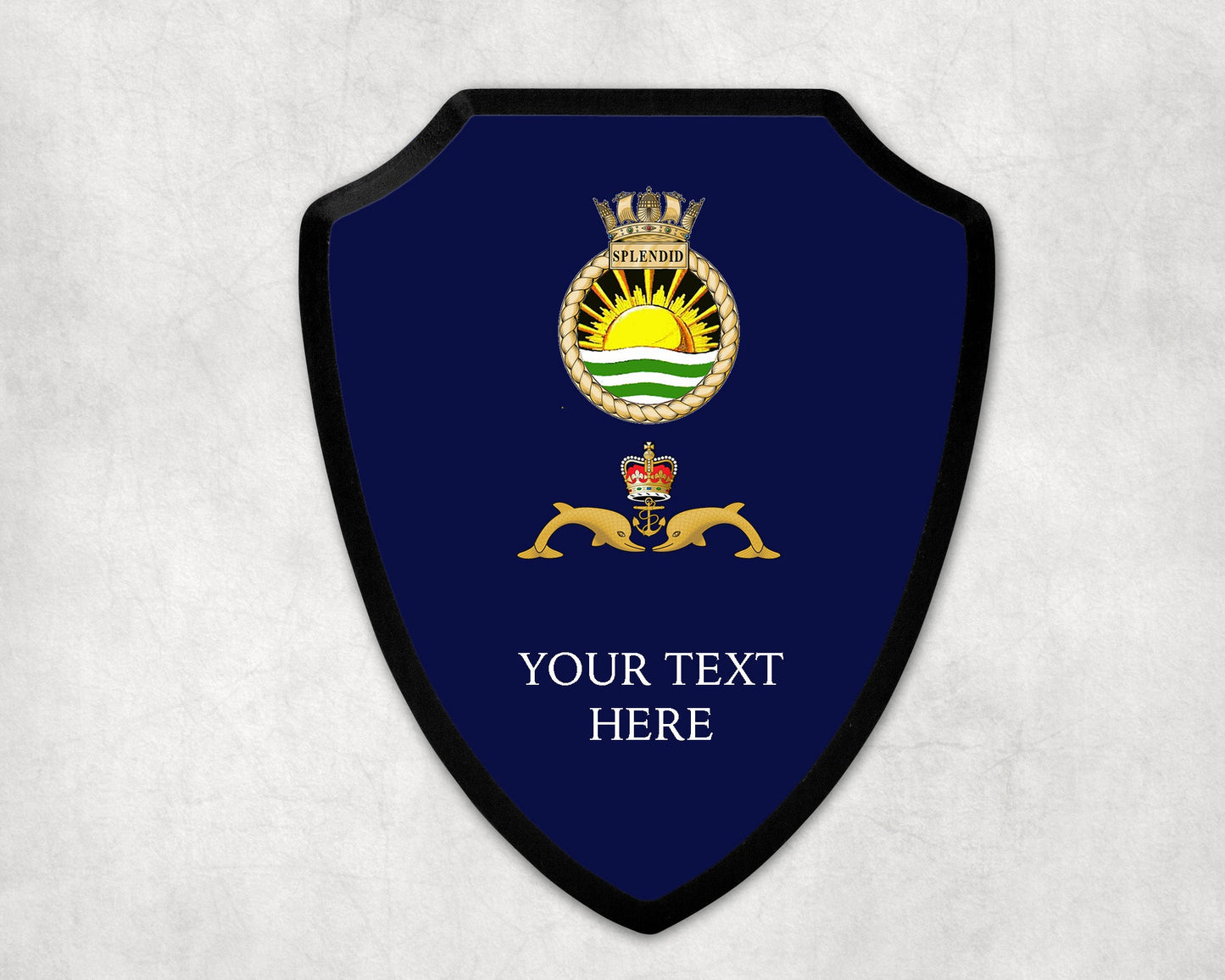 HMS Splendid - Royal Navy Printed Wall Shield