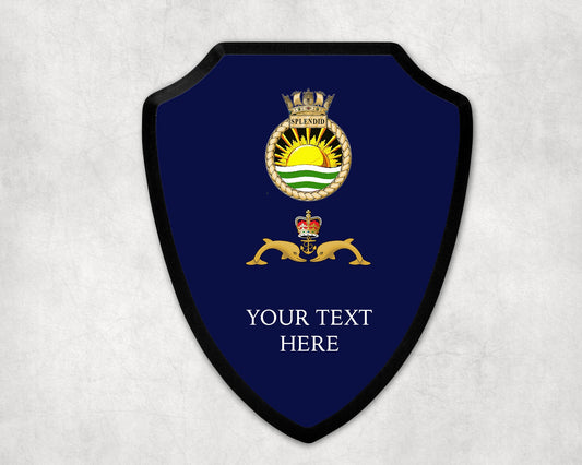 HMS Splendid - Royal Navy Printed Wall Shield