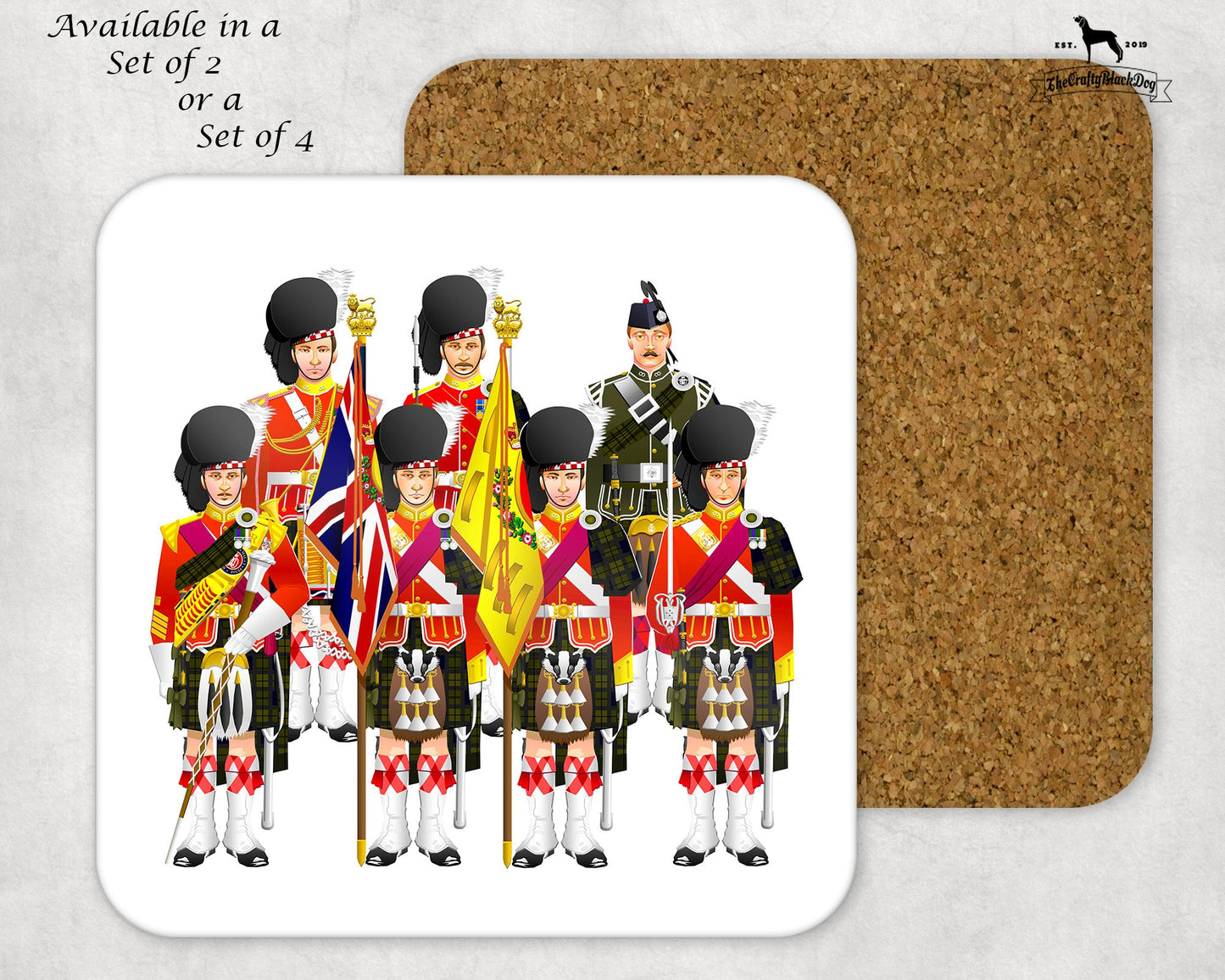 Argyll and Sutherland Highlanders - Uniform Coaster Set